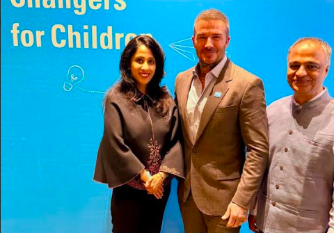 Beckham Promotes Child Rights in India