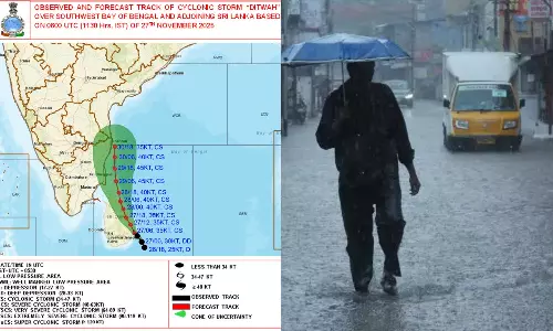 Cyclone Ditwah: Heavy Rains Expected In Coastal Andhra, Rayalaseema
