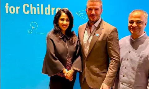 Divis Foundation Joins UNICEF India Leaders in Special Interaction with David Beckham