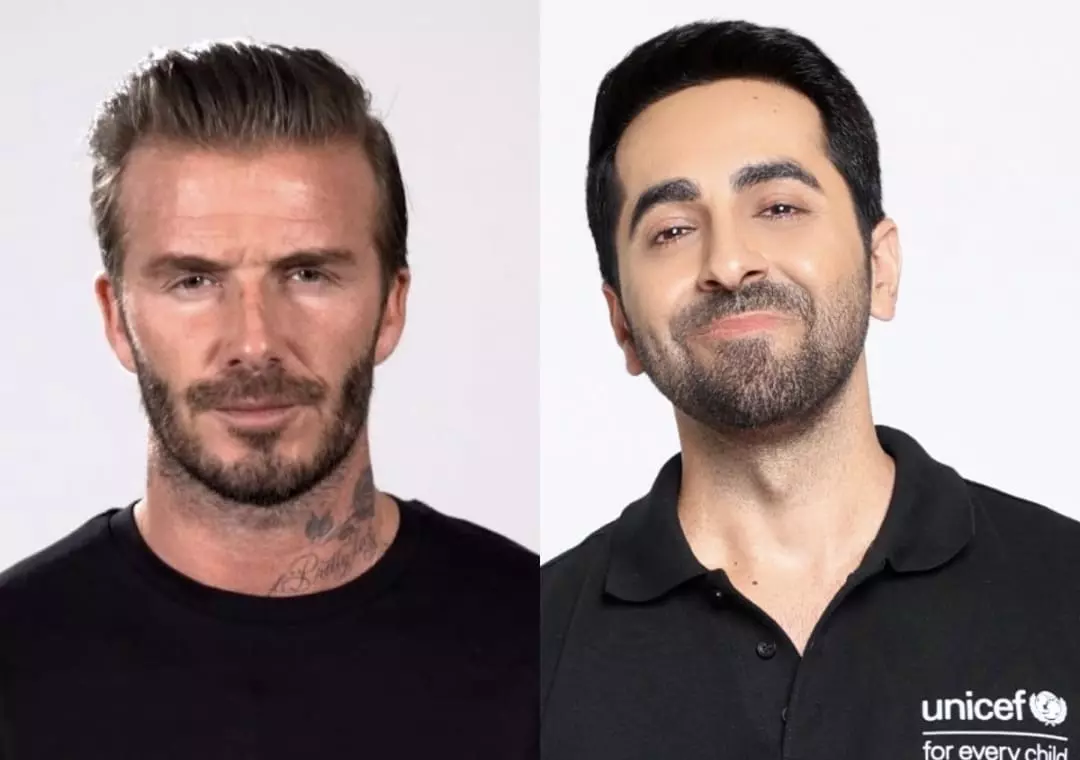 Ayushmann Khurrana Welcomes UNICEF Co-Ambassador David Beckham Ayushmann Khurrana Welcomes UNICEF Co-Ambassador David Beckham