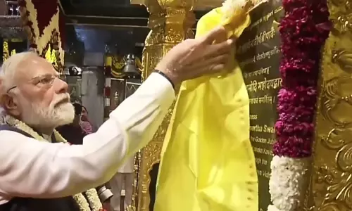 Modi Unveils Suvarna Teertha Mantapa, Kanaka Kavacha at Udupi