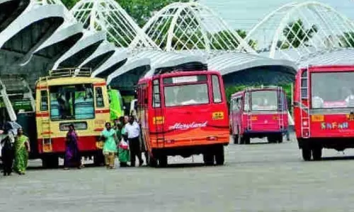 RTC Bus Runs Over Woman