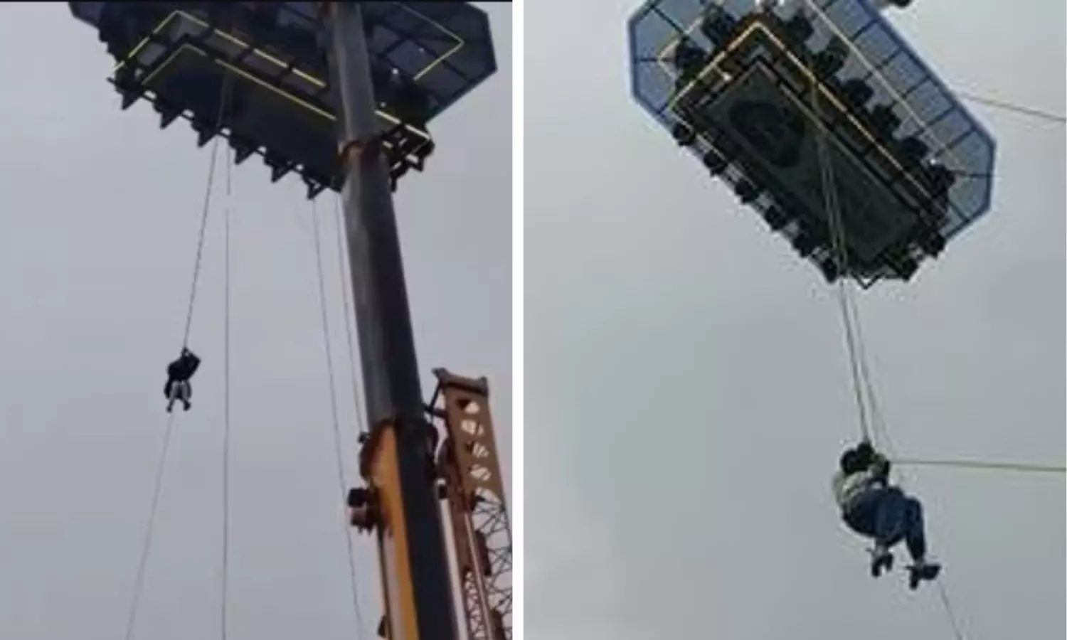 Tourists Rescued After Sky-Dining Crane Malfunctions in Kerala’s Idukki