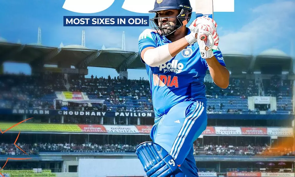 Rohit Sharma Breaks Afridis Record For Most ODI Sixes In History
