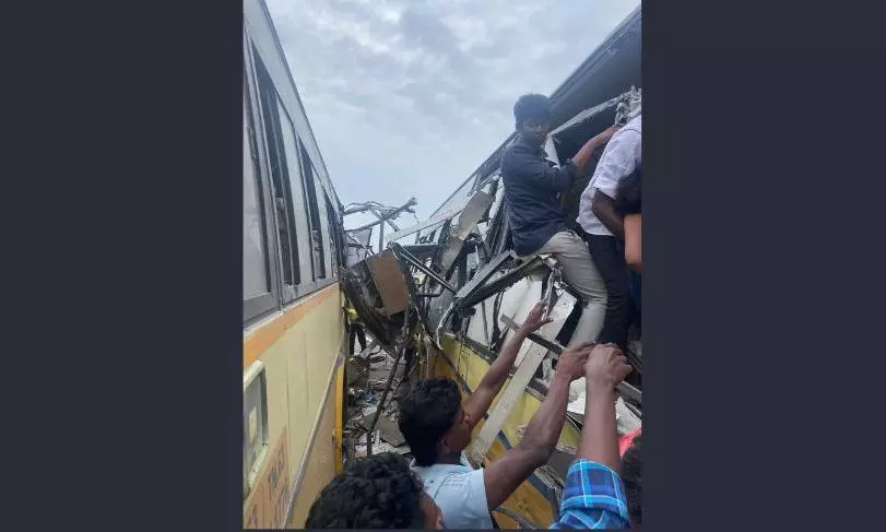 11 Persons Killed in Tamil Nadu as Two Govt Buses Collide Head-On
