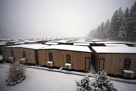 Behind The Scenes Of Cortina’s Trailer-Park Winter Olympic Village : 400 Mobile Homes In An Alpine Valley