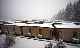 Behind The Scenes Of Cortina’s Trailer-Park Winter Olympic Village : 400 Mobile Homes In An Alpine Valley