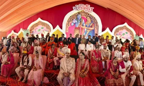 MP CM Conducts Son’s Marriage at Mass Wedding Ceremony
