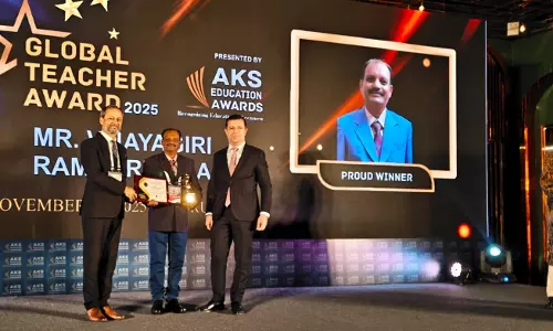 Kamareddy ZPHS Maths Teacher Wins Global Teacher 2025 Award