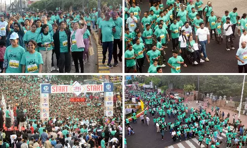 10,000 Take Part in 4th Sandhya Marines Vizag Marathon
