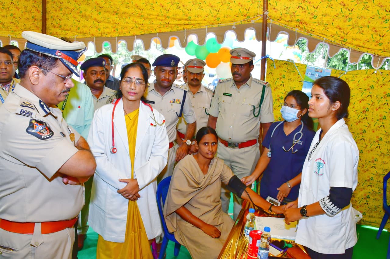 Free Medical Camp for Home Guards in Vijayawada