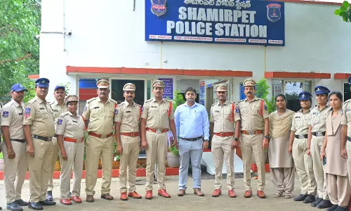 Shamirpet Secures 7th Rank in Best Police Station Category