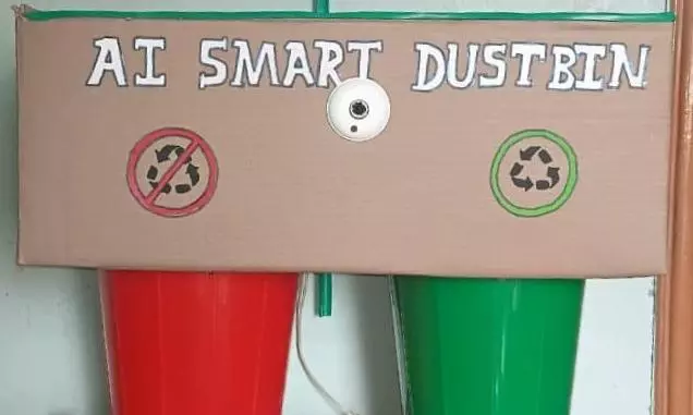 Kurnool Students Engineer Smart Dustbin That Segregates Garbage