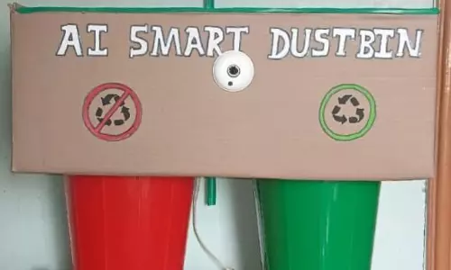 Kurnool Students Engineer Smart Dustbin That Segregates Garbage