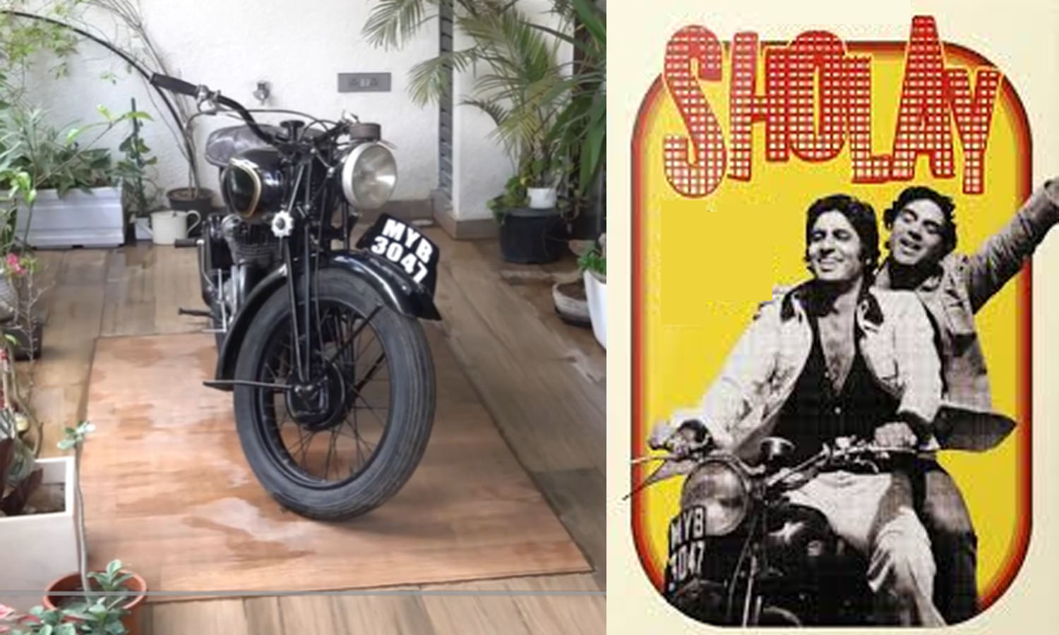 Iconic Sholay Bike Preserved in Bengaluru
