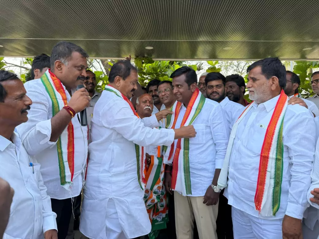 150 Leaders Join Congress Ahead of Panchayat Polls in Telangana 150 Leaders Join Congress Ahead of Panchayat Polls in Telangana