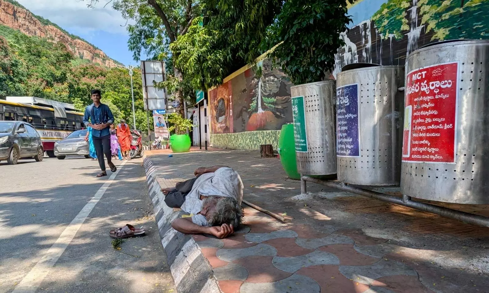 Left Alone In Old Age Along Alipiri Footpaths To Tirumala