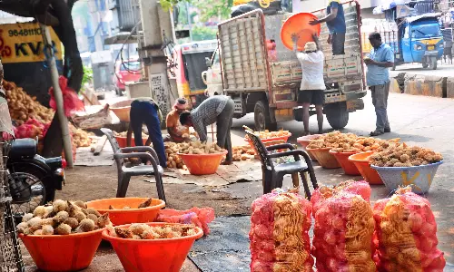 Tamil Nadu Coconuts Hit Konaseema Market Tamil Nadu Coconuts Hit Konaseema Market