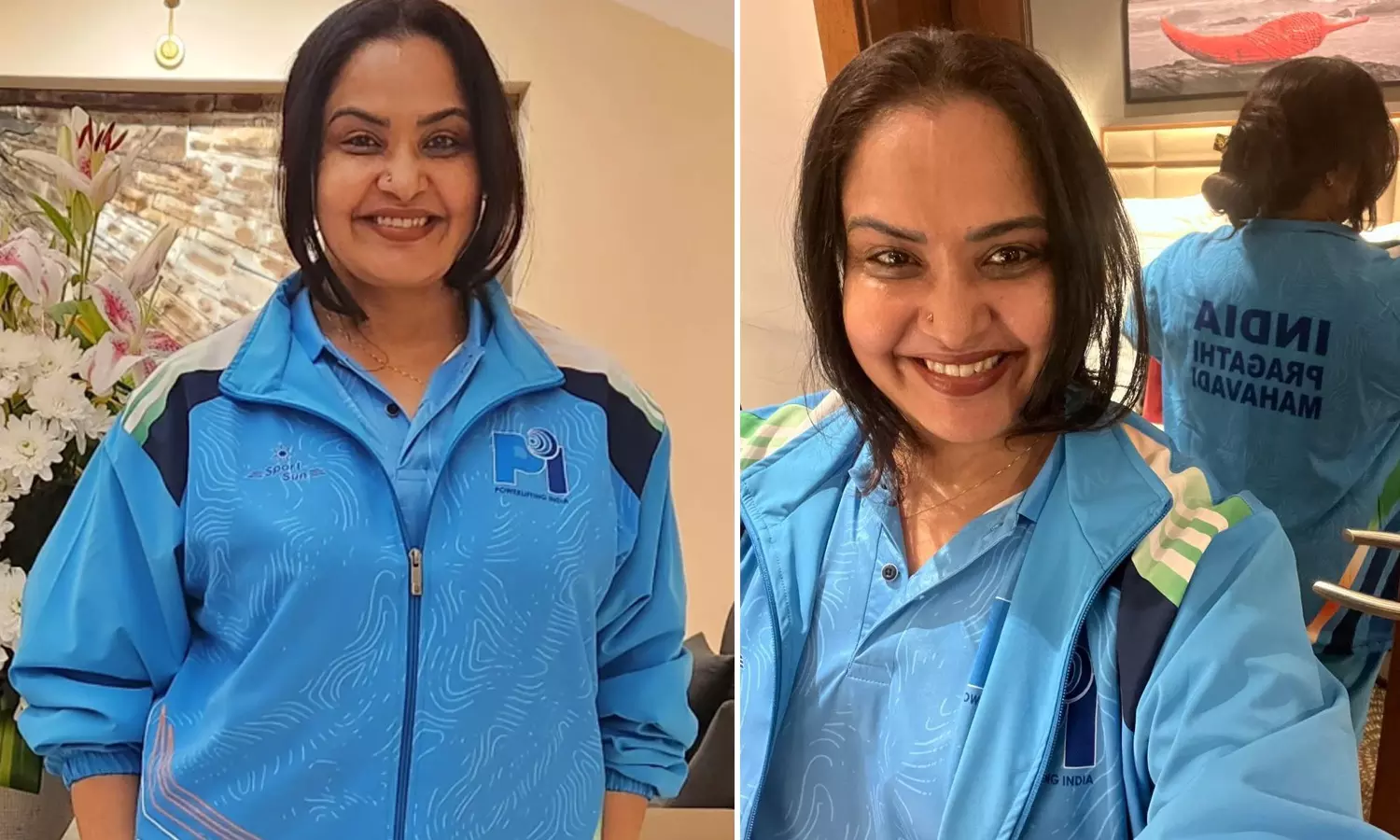 Actress Pragathi To Participate in Asian Game in Turkey at 49 Actress Pragathi To Participate in Asian Game in Turkey at 49