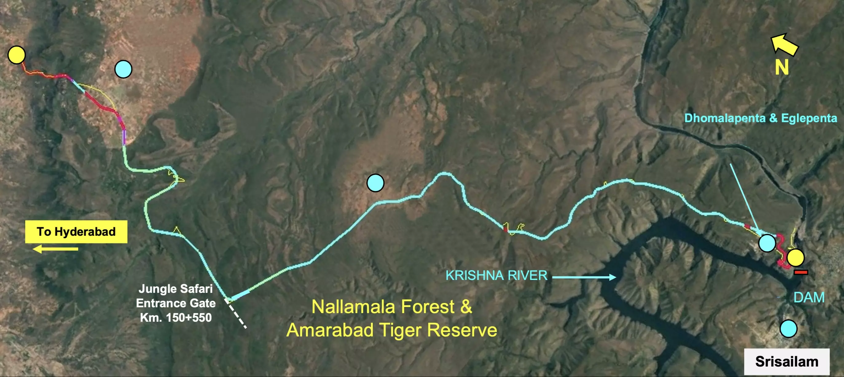 NH 765 to Srisailam Gets Ready To ‘Fly’ Over Amrabad Tiger Reserve