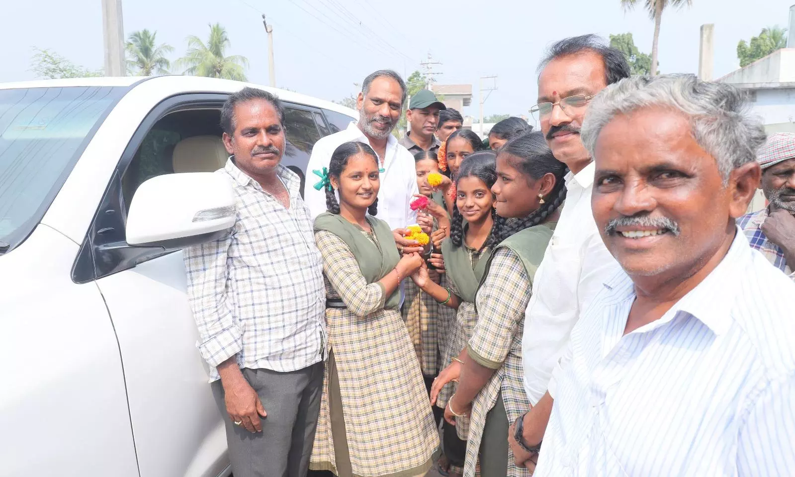 Students Thank Gottipati  For Free Bicycles