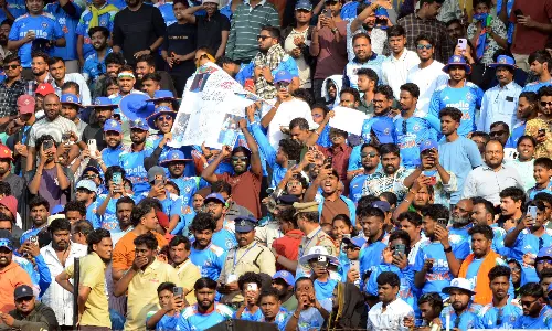 Plastic-free Message Scores Big at Vizag ODI Plastic-free Message Scores Big at Vizag ODI