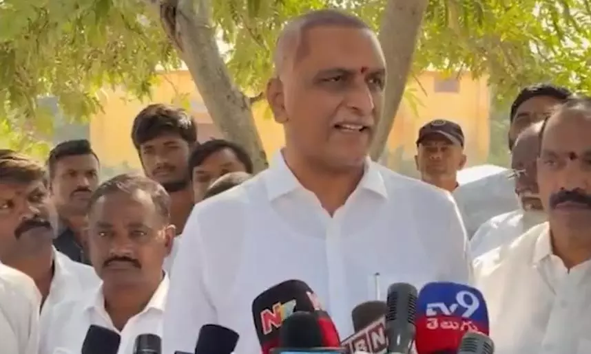 Harish Rao Counters CM Harish Rao Counters CM
