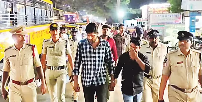 Main Accused in Eluru Rape Case Arrested and Paraded Publicly Main Accused in Eluru Rape Case Arrested and Paraded Publicly