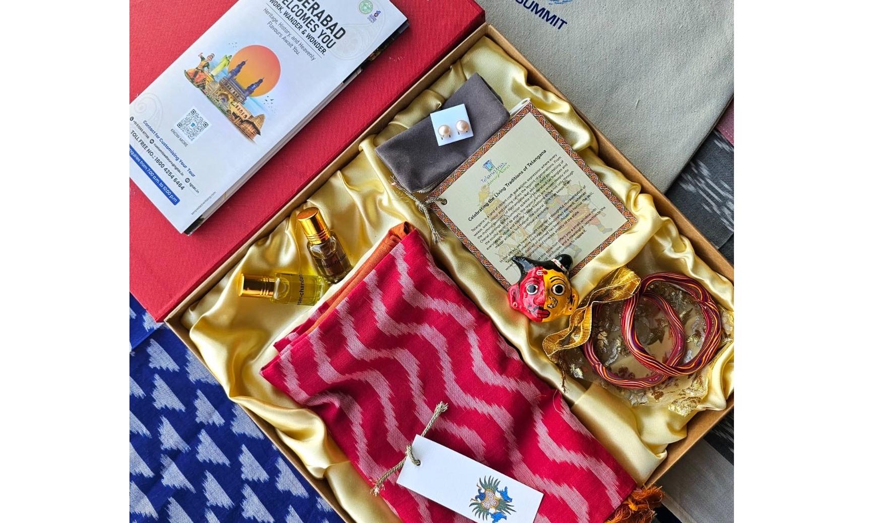 Delegates Receive Telangana Crafts at Global Summit