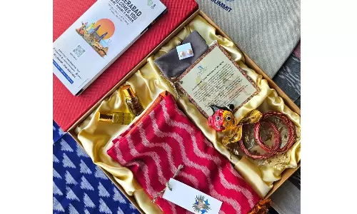 Rising Global Summit Delegates Get Culinary Kit Pochampally, Pearl Items