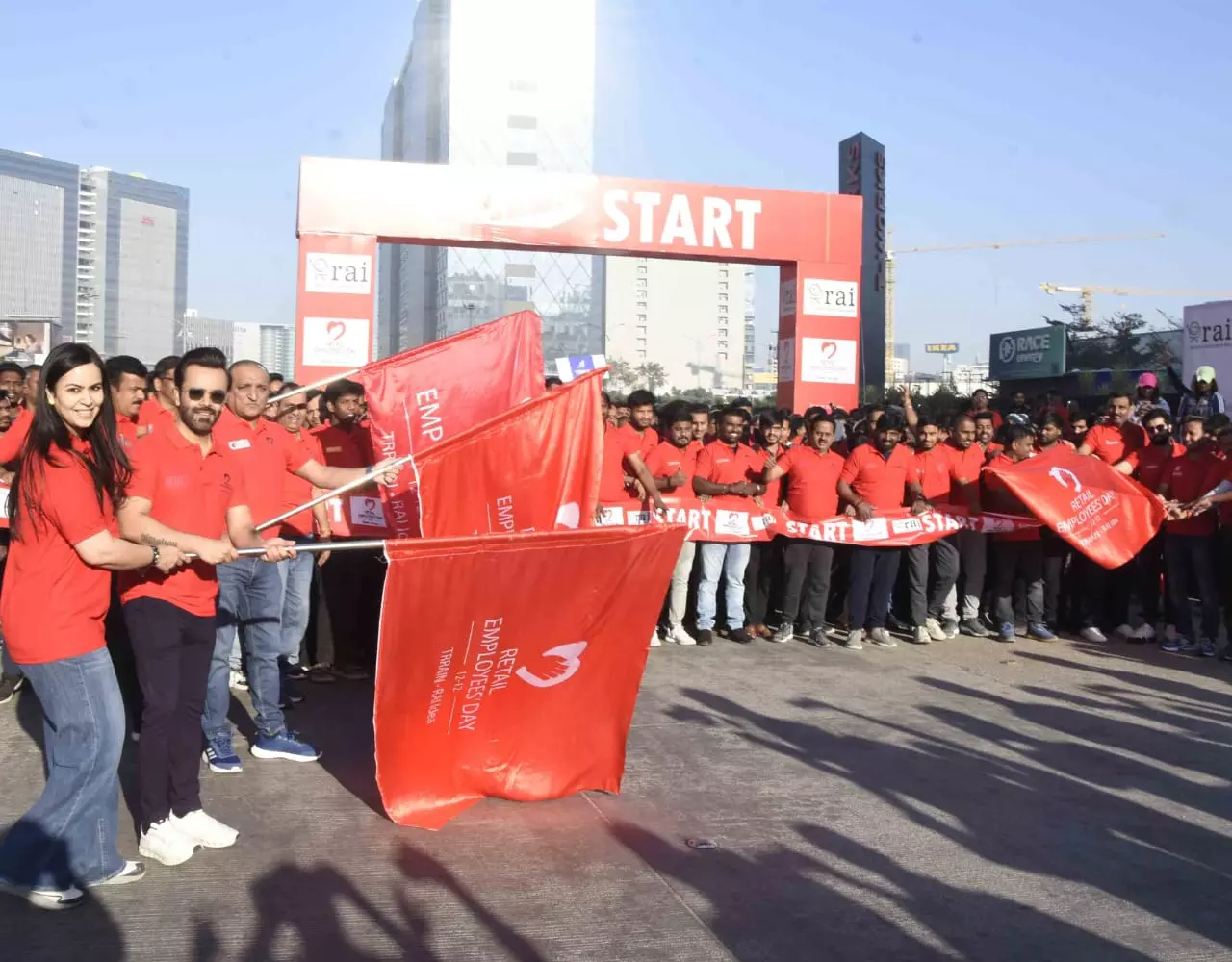 RED Walk Marks Retail Employees Day in Hyderabad