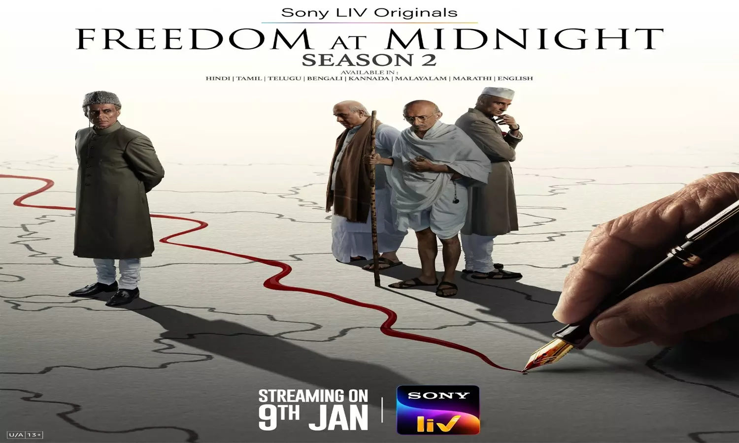 Freedom at Midnight Season 2 on Sony Liv Streaming from Jan 9