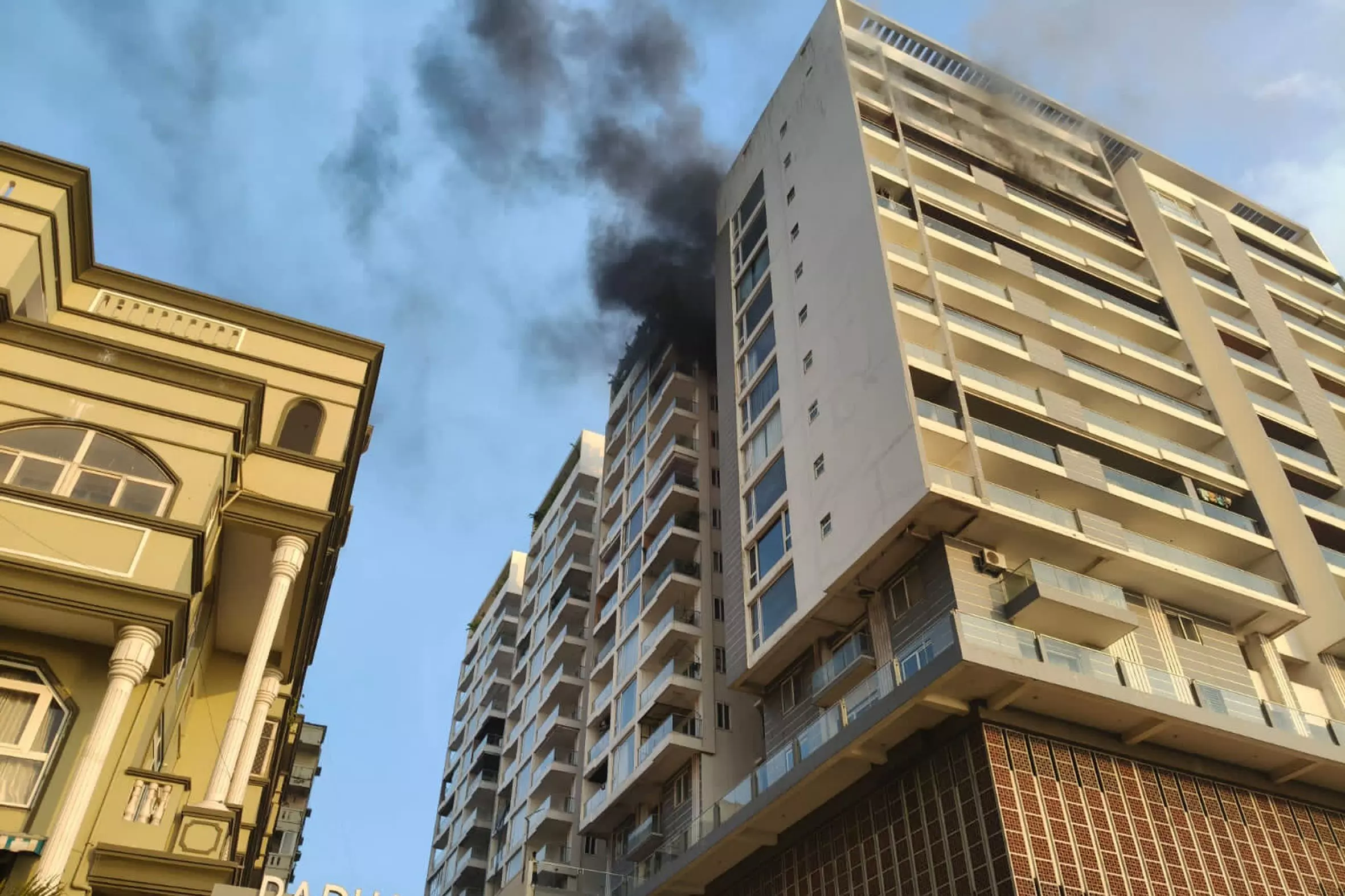 Minor Fire in Vizag High-Rise; No Injuries Minor Fire in Vizag High-Rise; No Injuries