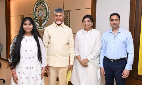 CM Naidu Praises Young Singer Sadhya for Global Musical Feats CM Naidu Praises Young Singer Sadhya for Global Musical Feats