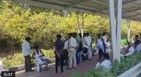 BRS member performs death ritual on Mokila cycling track BRS member performs death ritual on Mokila cycling track