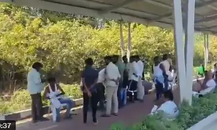 BRS member performs death ritual on Mokila cycling track BRS member performs death ritual on Mokila cycling track