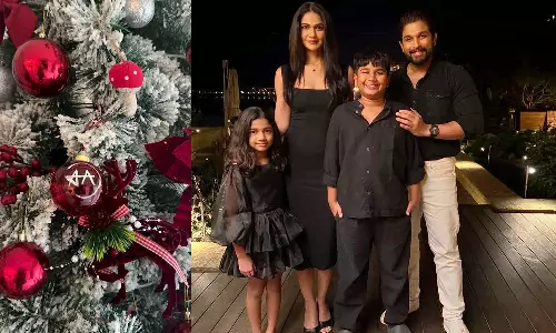 Allu Sneha Reveals the Allu Family’s Elaborate Holiday Tree