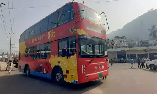 Double-Decker Bus Service Launched to Simhachalam Temple
