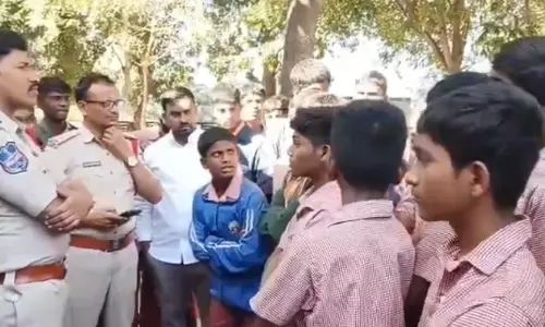 Shamirpet Gurukul Students March to Police Station