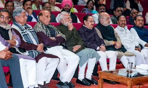 PM Modi Hosts Dinner for NDA MPs, Vows to Work Together to Strengthen Indias Development Journey PM Modi Hosts Dinner for NDA MPs, Vows to Work Together to Strengthen Indias Development Journey