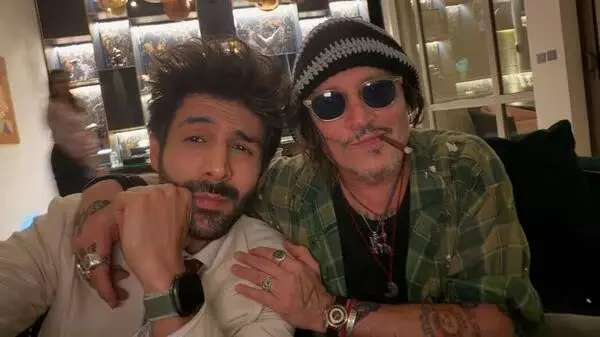 Kartik Aaryan Shares Selfie With Johnny Depp at Red Sea Festival