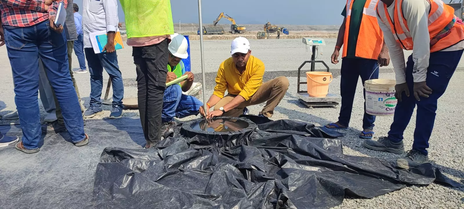 Scientists inspect material for building Polavaram’s ECRF dam
