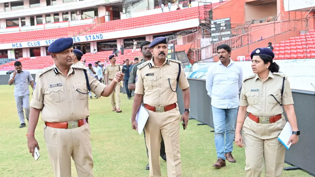 Police Tighten Security Ahead of Messi GOAT Tour in Hyderabad Police Tighten Security Ahead of Messi GOAT Tour in Hyderabad