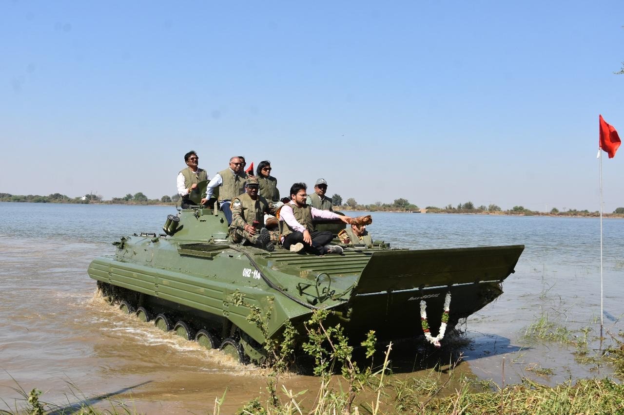BMP-II Vehicles Reconfirm Amphibious Capability at Malkapur Lake Trials