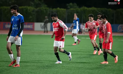 Revanth Reddy Leads a Thrilling Friendly Match at Woxsen University