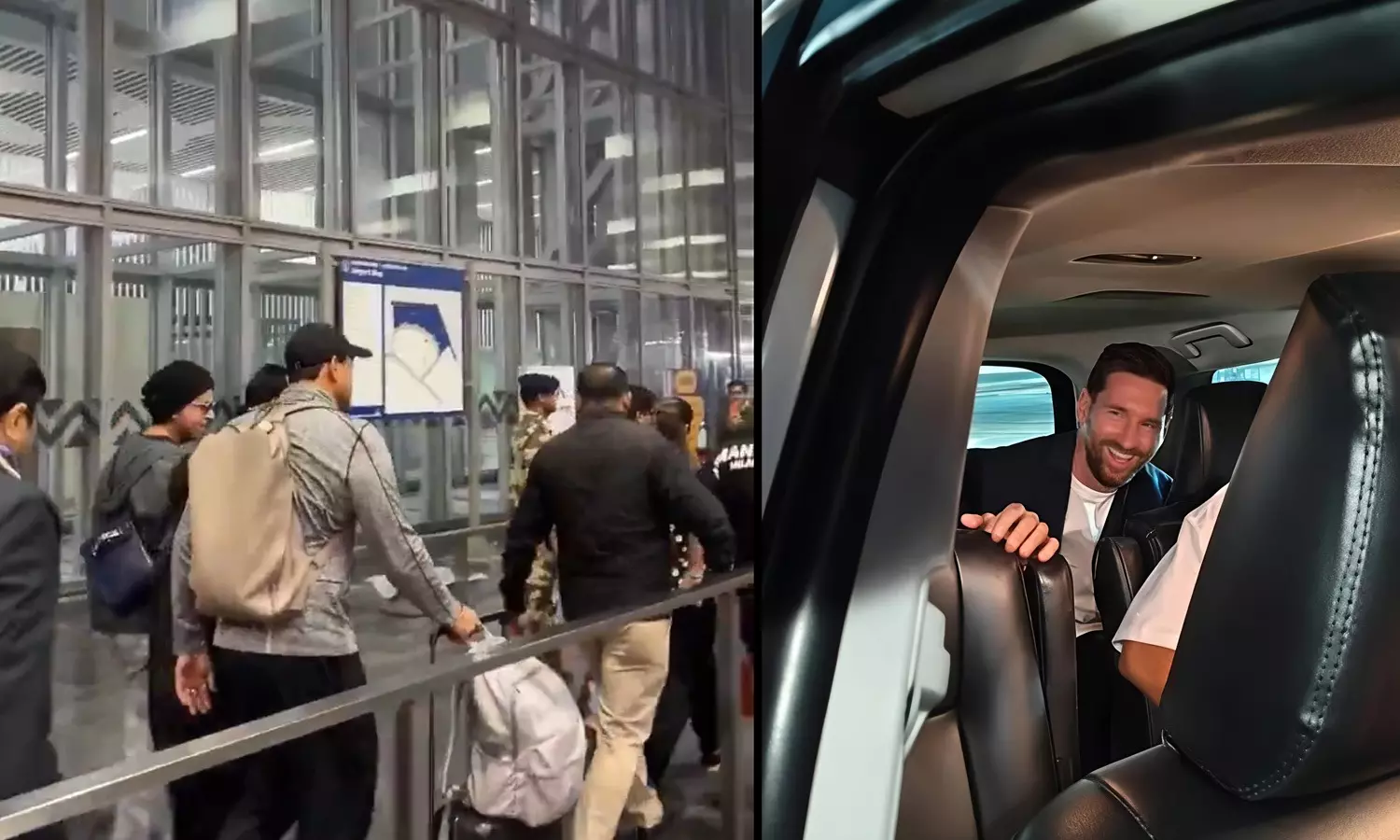 Shah Rukh Khan Reaches Kolkata Ahead of Lionel Messi Event, Joined by Son AbRam