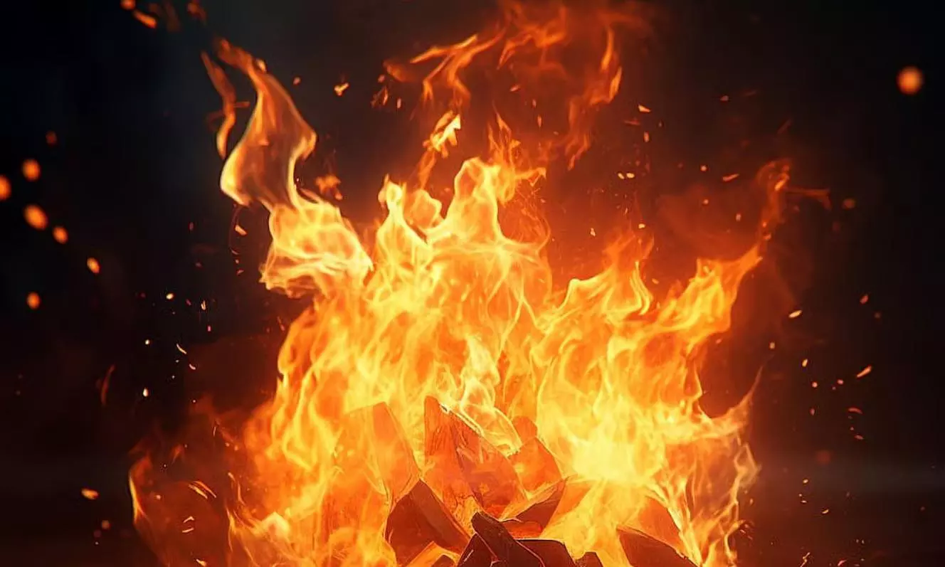 Elderly Woman Dies As Fire Guts Ten Huts In Vizianagaram Elderly Woman Dies As Fire Guts Ten Huts In Vizianagaram