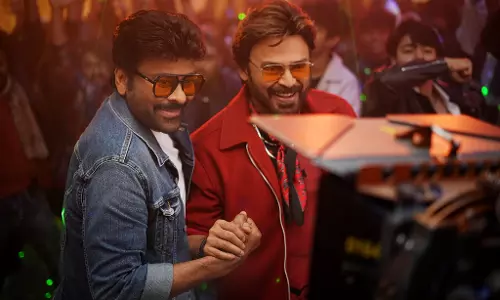 Megastar Greets Venkatesh, the Specialist of Multi-Starrers Megastar Greets Venkatesh, the Specialist of Multi-Starrers