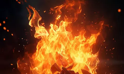 Elderly Woman Dies As Fire Guts Ten Huts In Vizianagaram