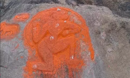 Edulabad’s Ancient Petroglyphs Face Neglect Amid Urban Threat Edulabad’s Ancient Petroglyphs Face Neglect Amid Urban Threat